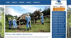 Desktop Screenshot of blueelephantthailandtours.com