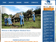 Tablet Screenshot of blueelephantthailandtours.com